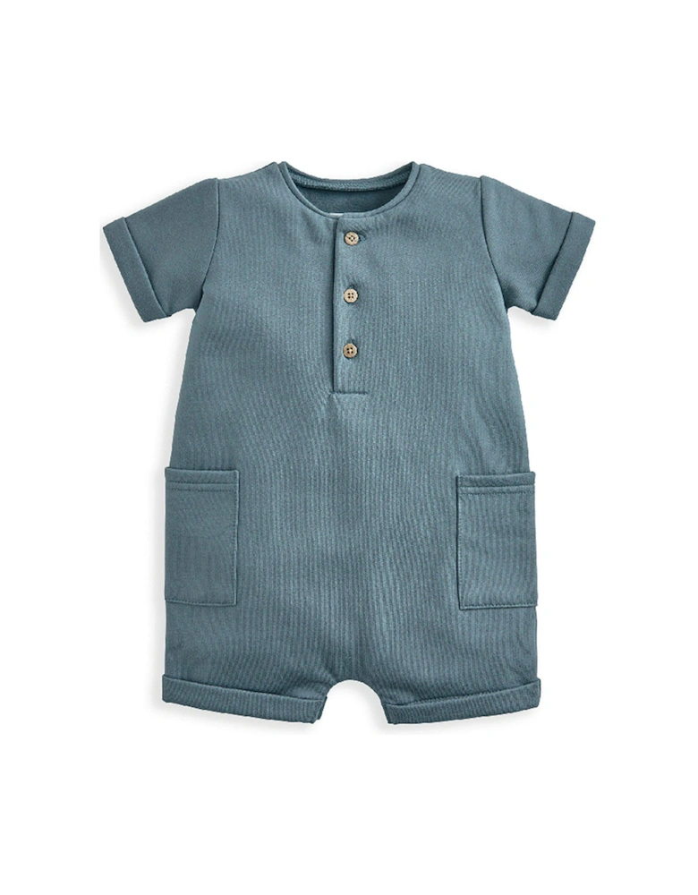 Baby Boys Pocket Shortie Romper - Blue