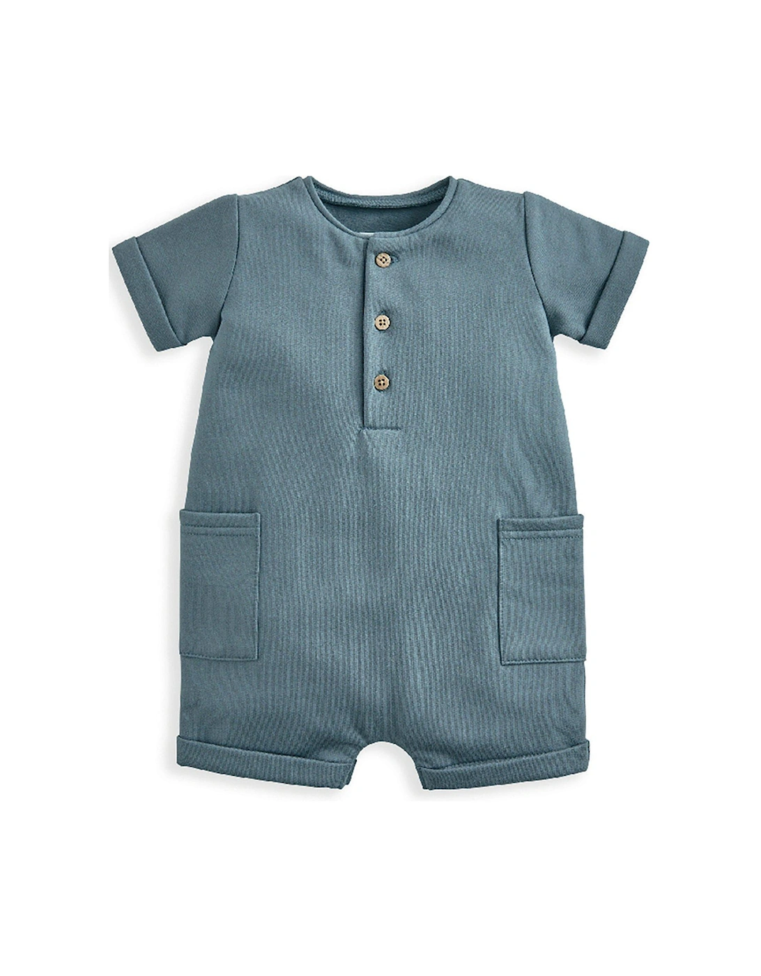 Baby Boys Pocket Shortie Romper - Blue, 2 of 1