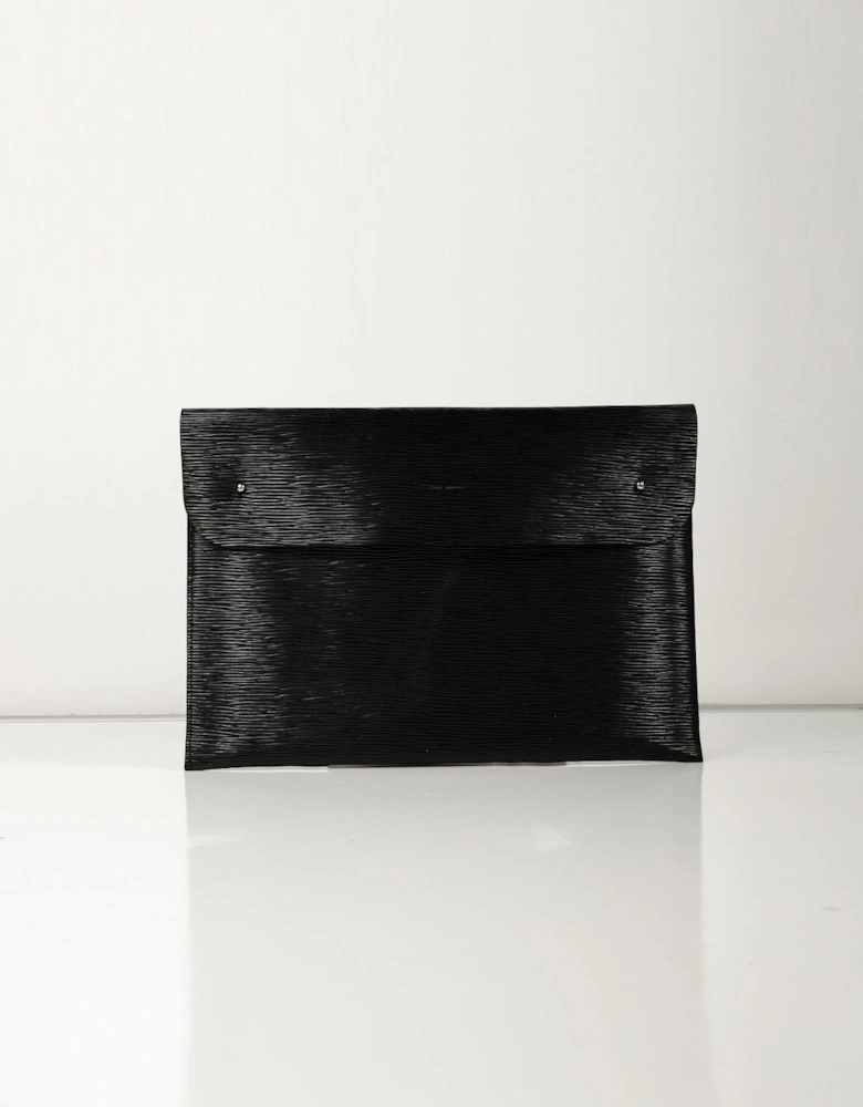 Laptop and Cardholder Gift Set - Black Wavy