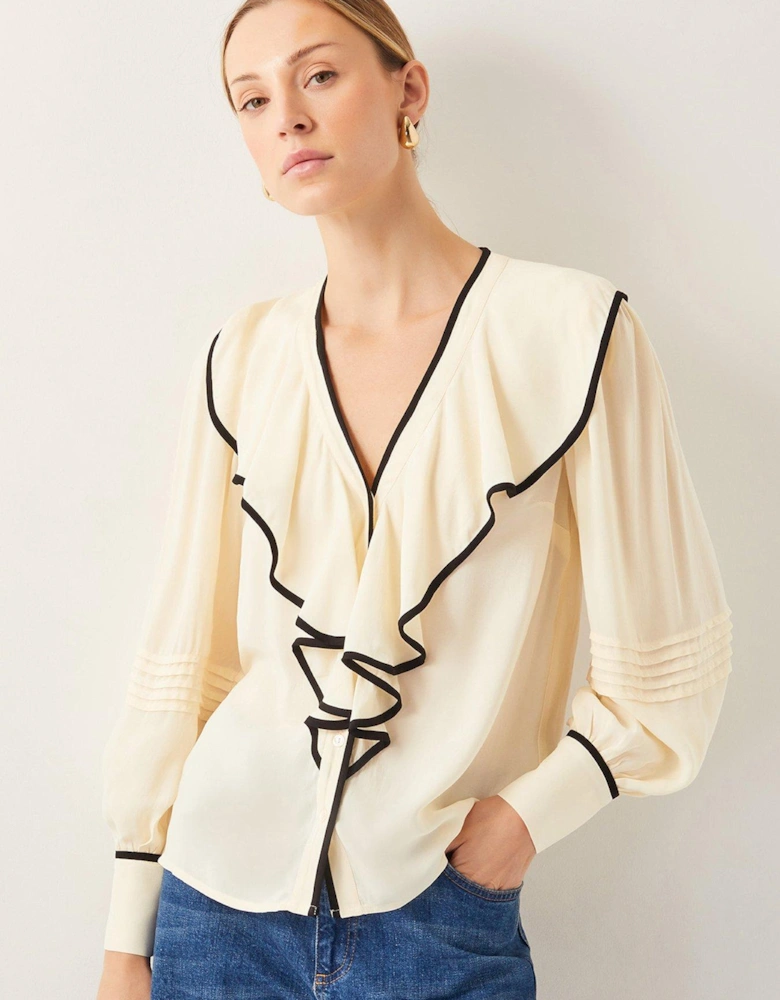 Lennox Ruffle Blouse - Cream