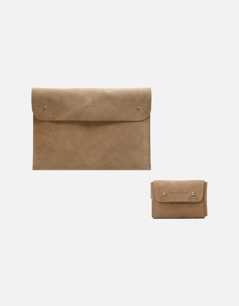 Laptop Case and Kuai Small Pouch - Nutmeg