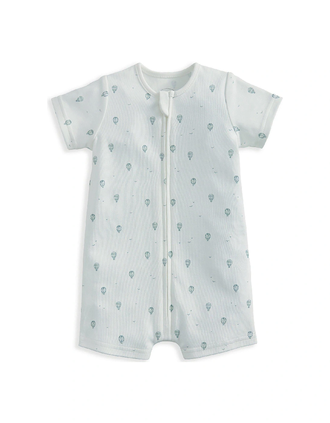 Baby Boys Hot Air Balloon Shortie Romper - White, 2 of 1