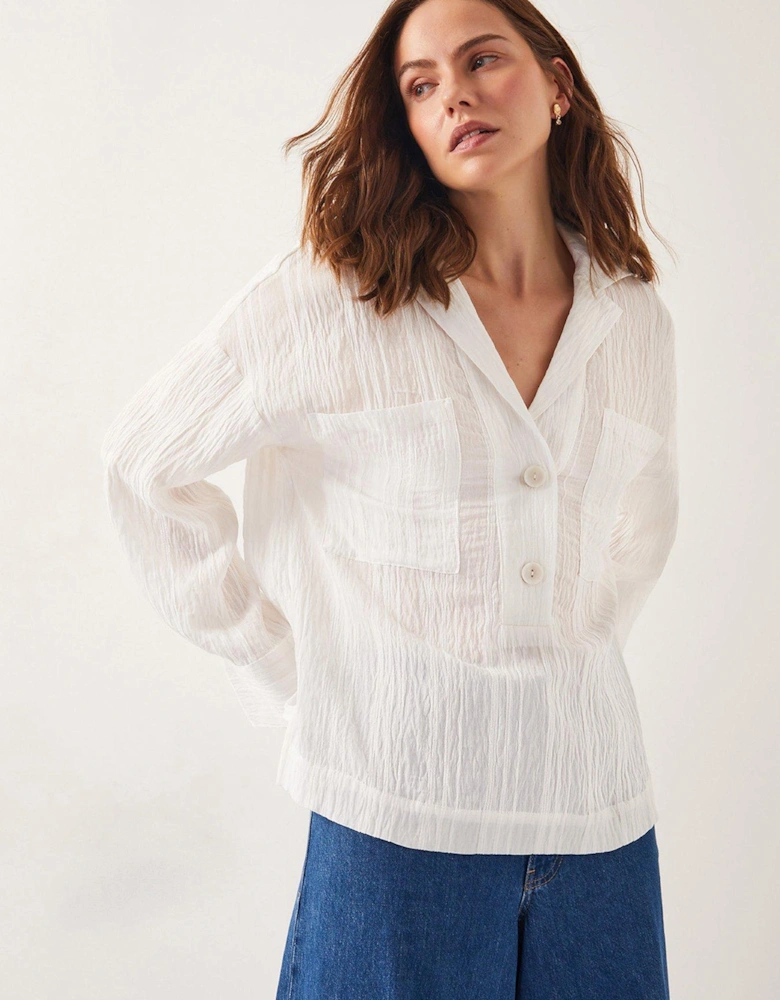 Tilda Textured Shirt - White