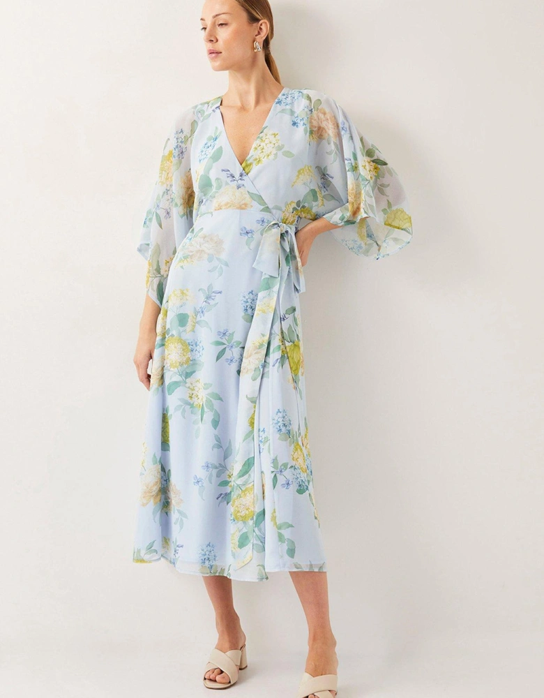 Rowan Wrap Dress - Blue