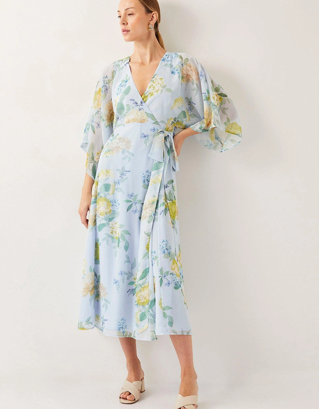 Rowan Wrap Dress - Blue, 2 of 1