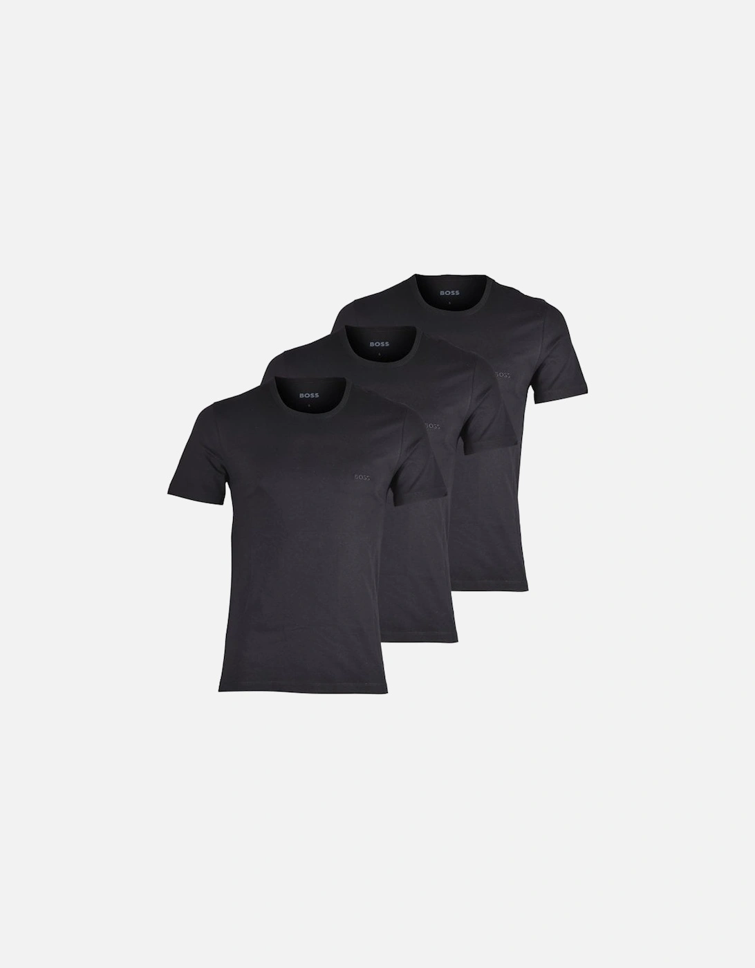 3-Pack Classic-Fit Crew-Neck T-Shirts, Black, 5 of 4