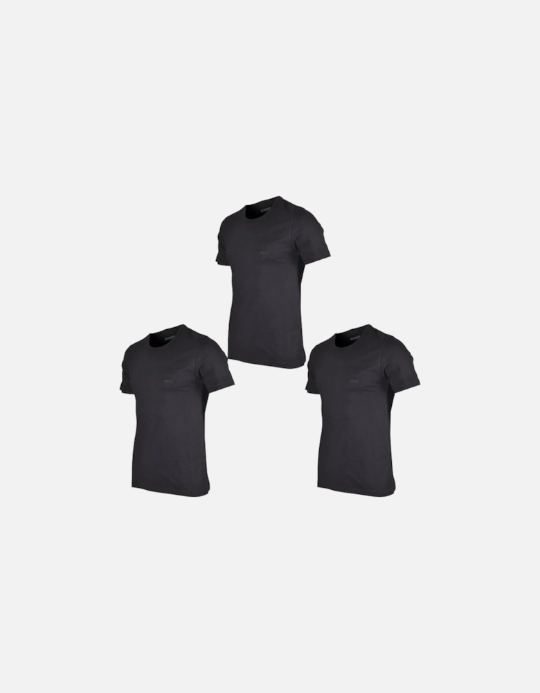 3-Pack Classic-Fit Crew-Neck T-Shirts, Black