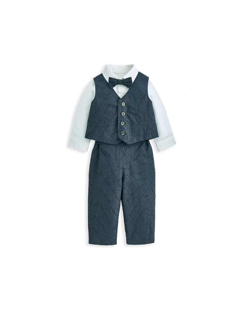 Baby Boys 4 Peice Suit - Blue