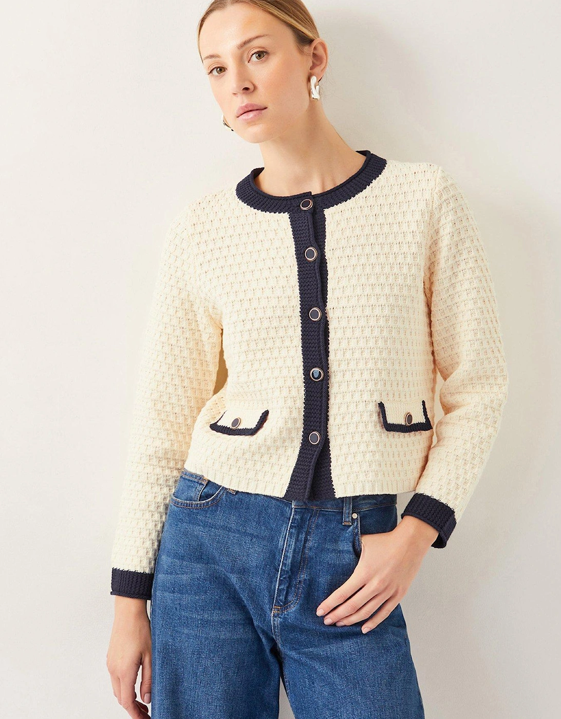 Nancy Knit Jacket - Cream, 2 of 1