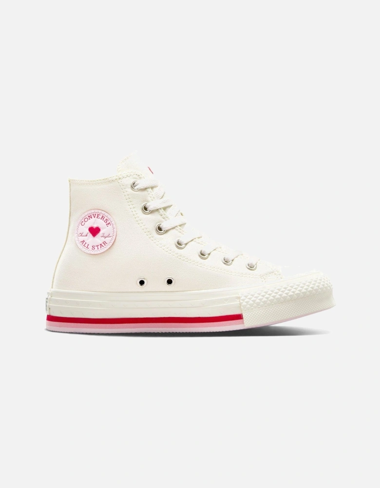 Kids Chuck Taylor All Star Eva Lift Canvas Hi Top - White