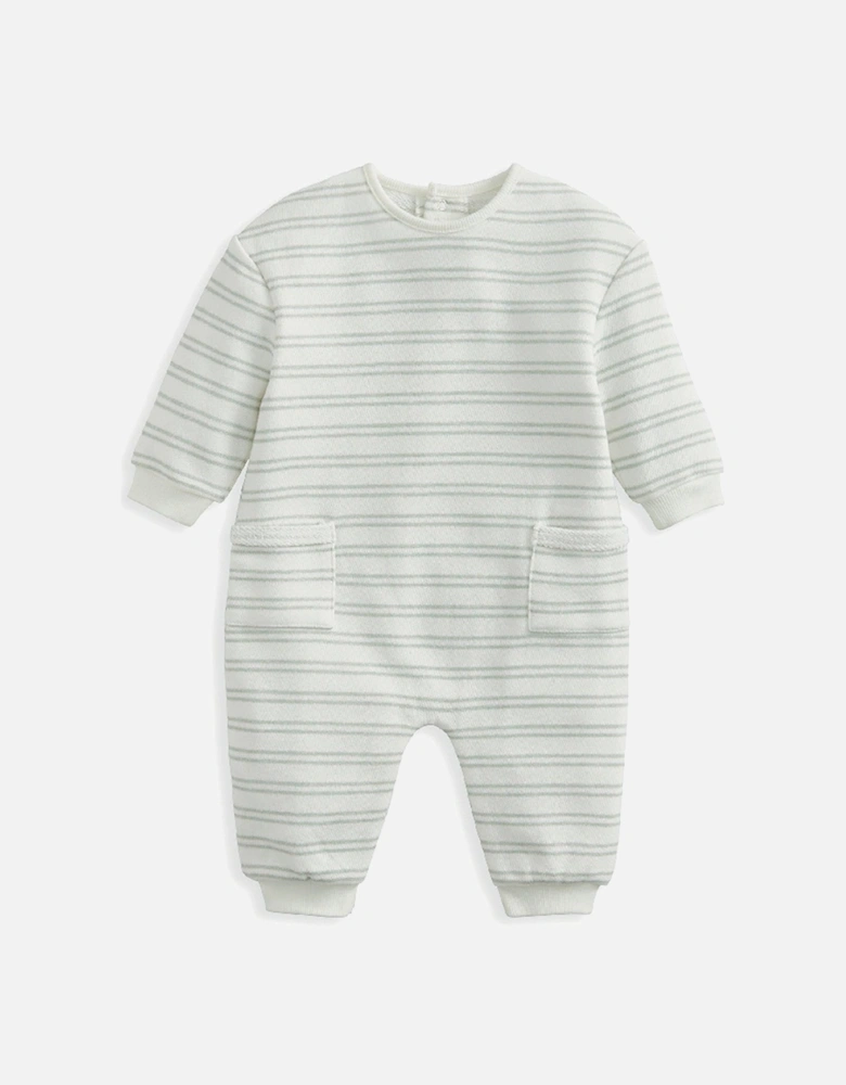 Baby Boys Stripe Romper - Blue