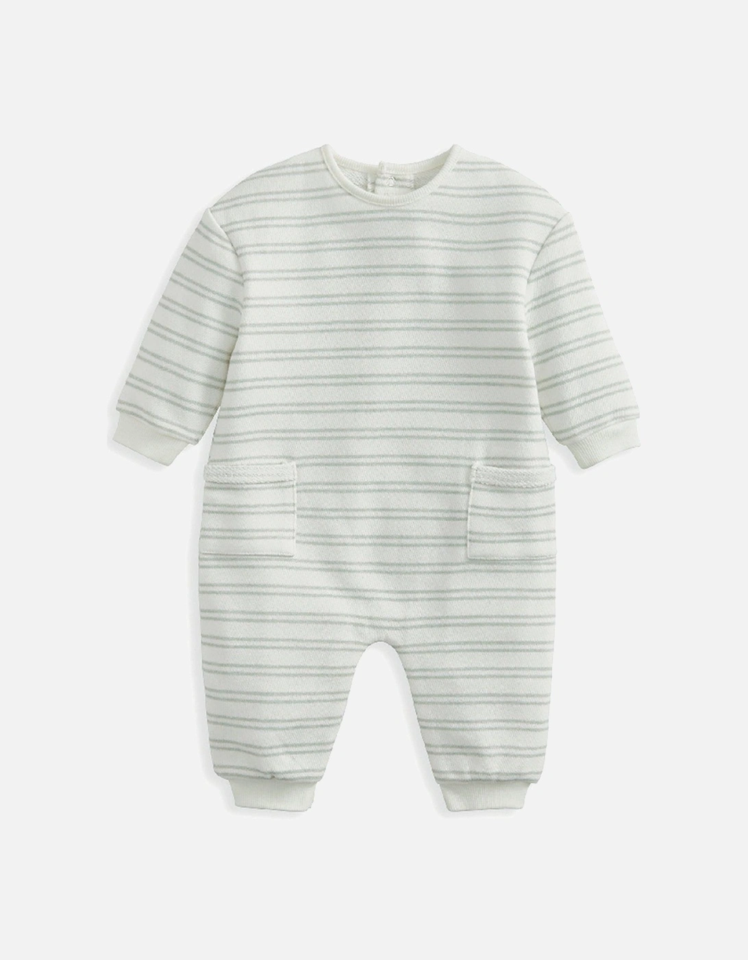 Baby Boys Stripe Romper - Blue, 2 of 1