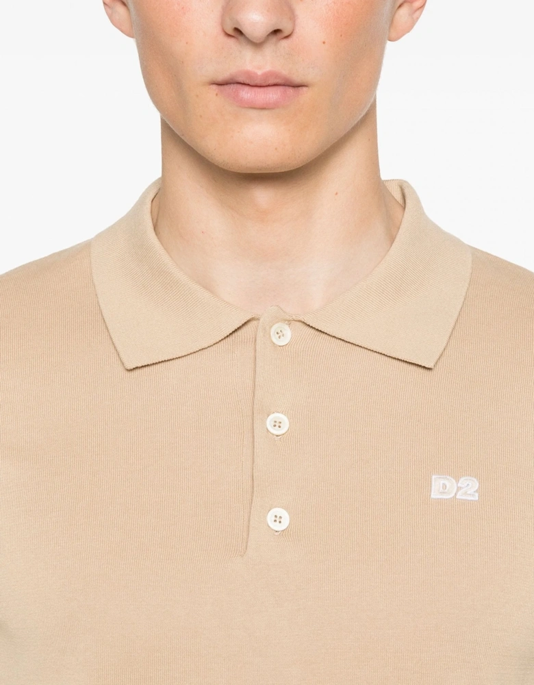 Knitted Polo Beige