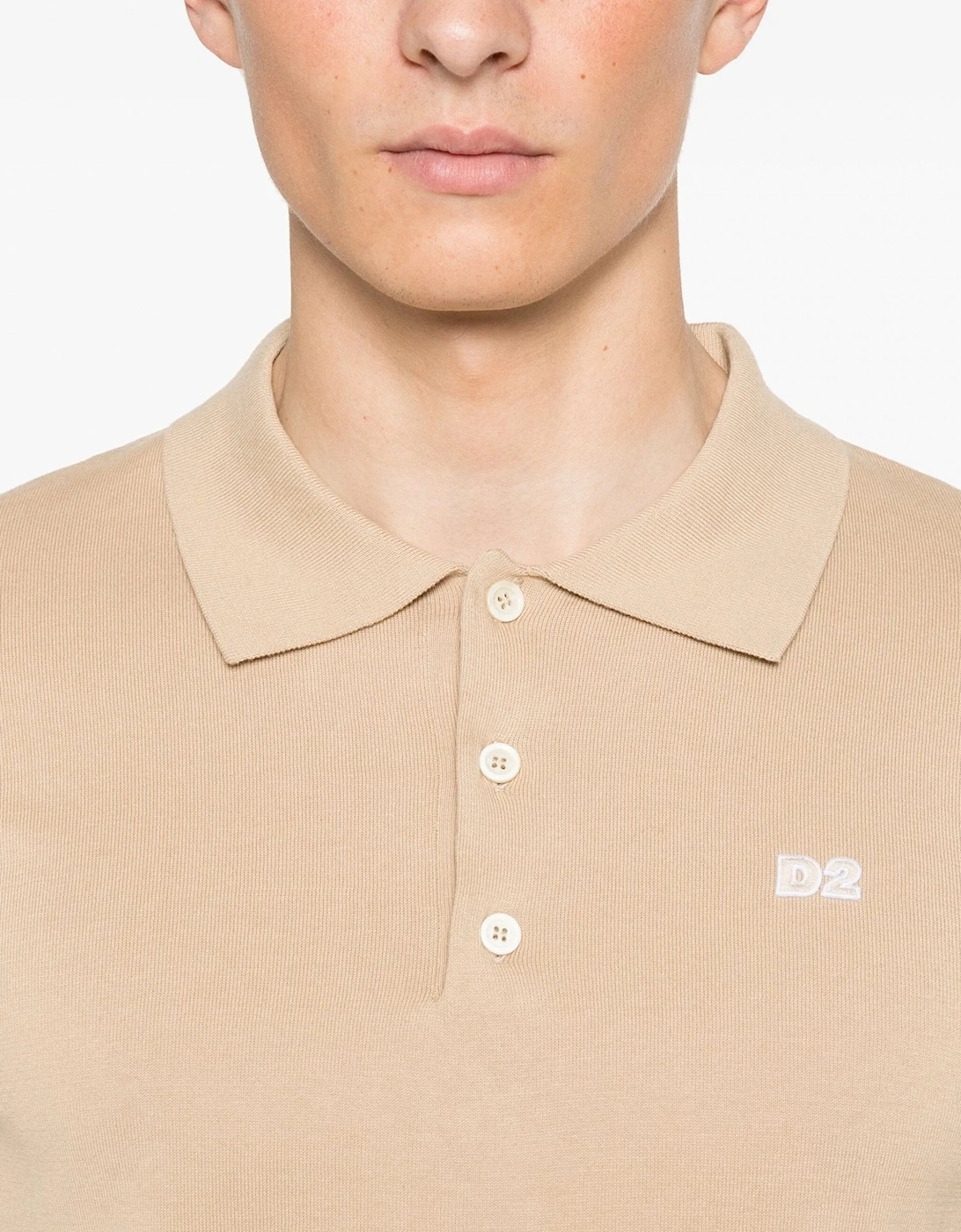 Knitted Polo Beige