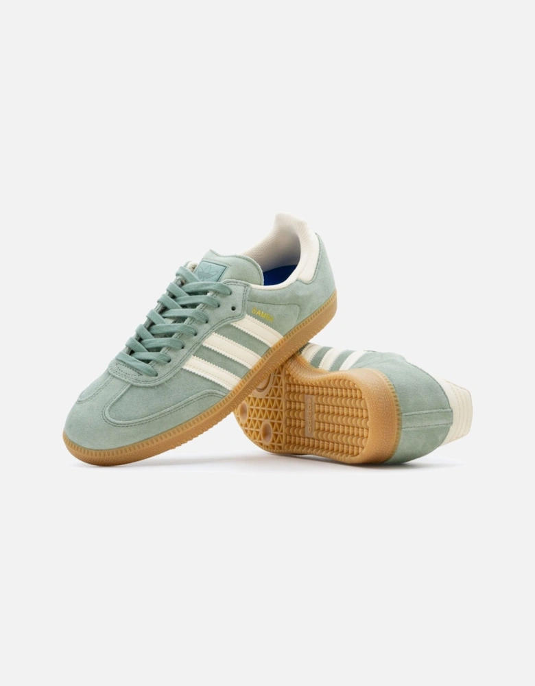 Samba ADV Shoes - Silver Green/Wonder White/Gold Metallic