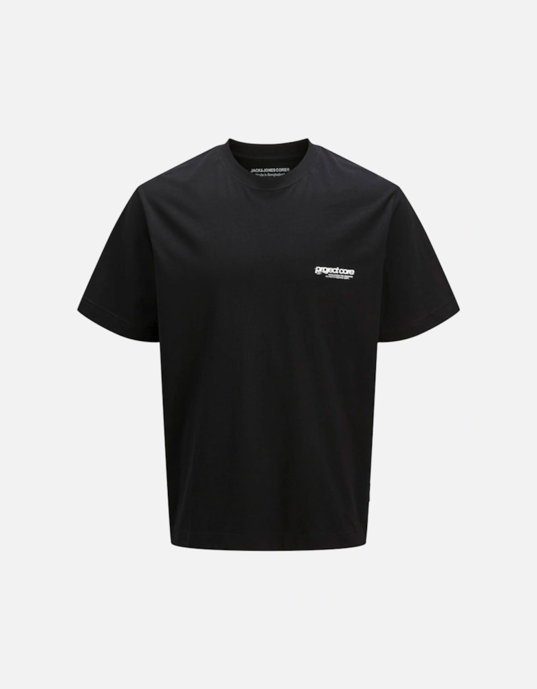 Core Union Short Sleeve Back Print Tee Black