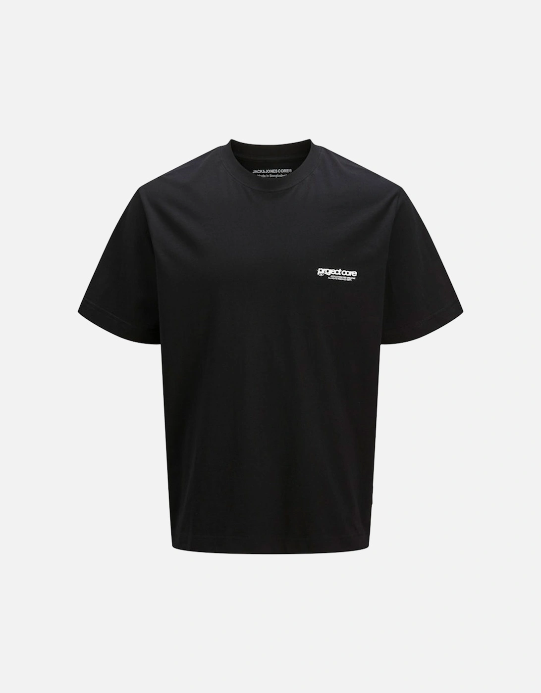 Core Union Short Sleeve Back Print Tee Black