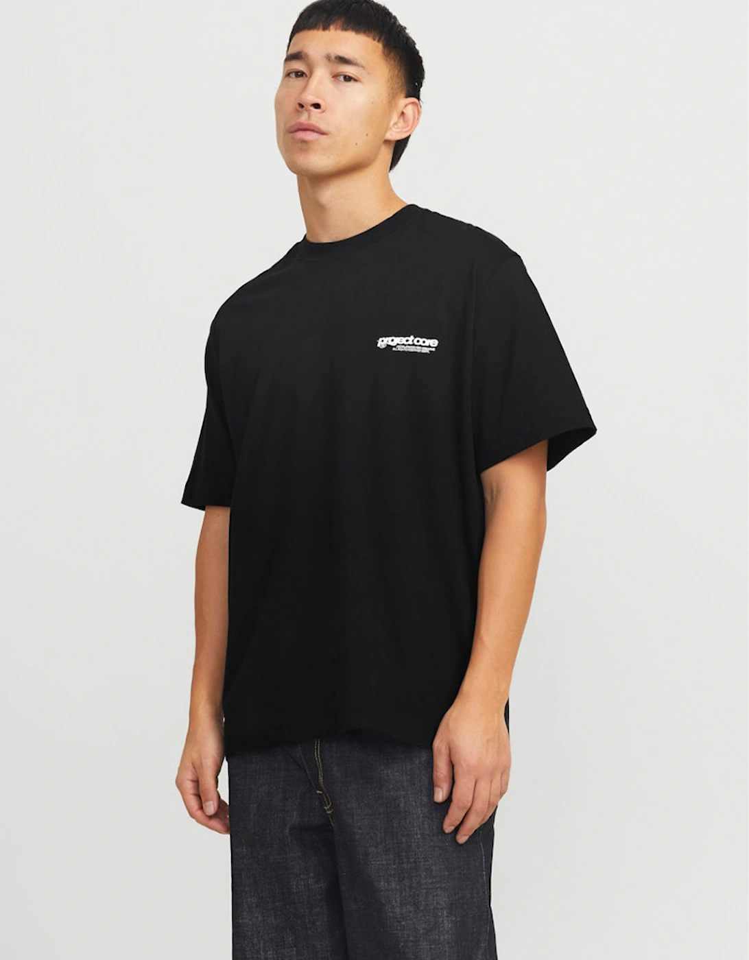 Core Union Short Sleeve Back Print Tee Black, 9 of 8