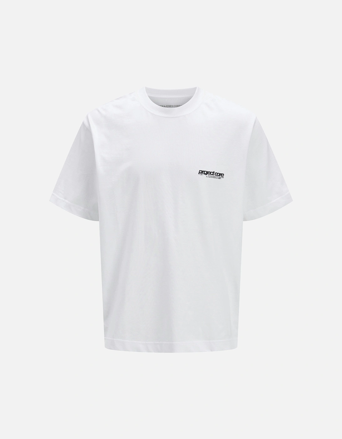 Core Union Short Sleeve Back Print Tee Bright White