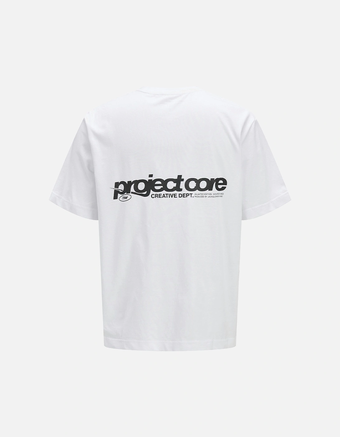 Core Union Short Sleeve Back Print Tee Bright White