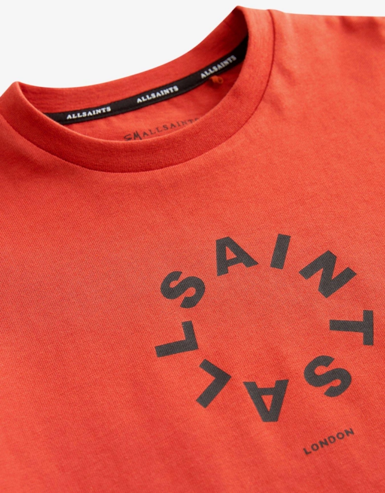 All Saints Kids Tierra Logo Short Sleeve T-Shirt - Red