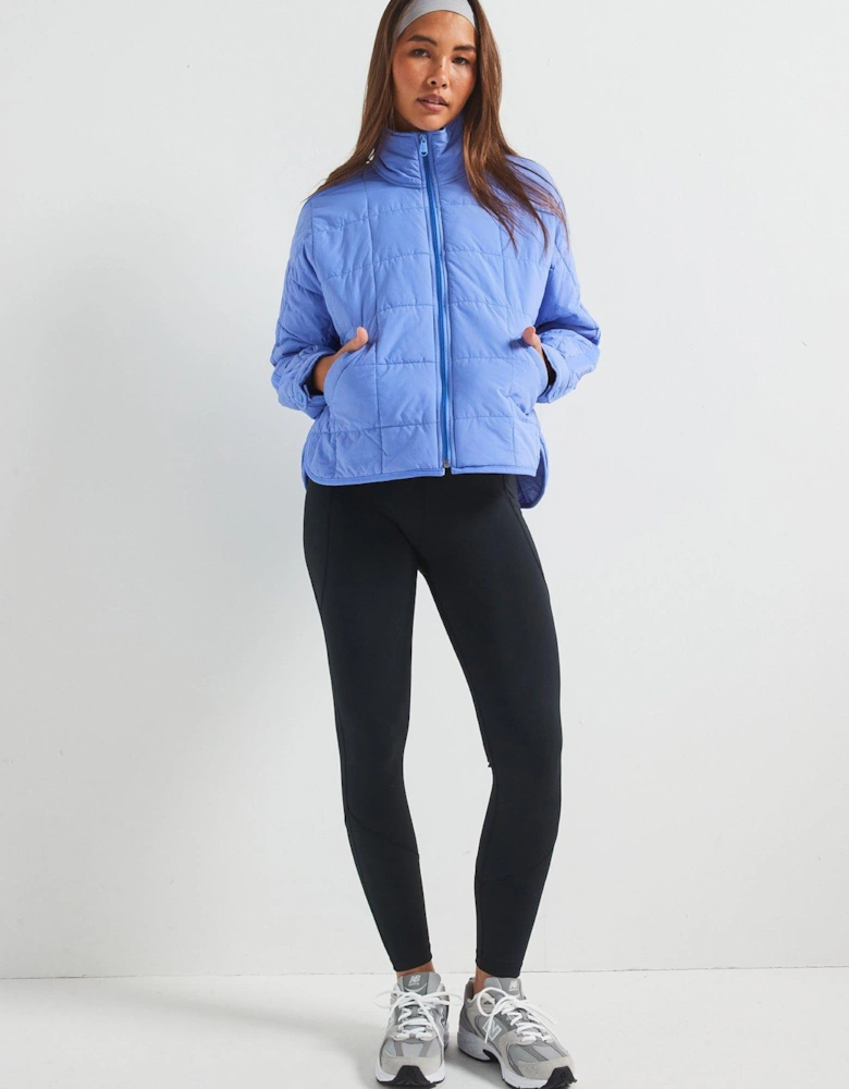 Womens Pippa Packable Puffer Jacket - Blueberry