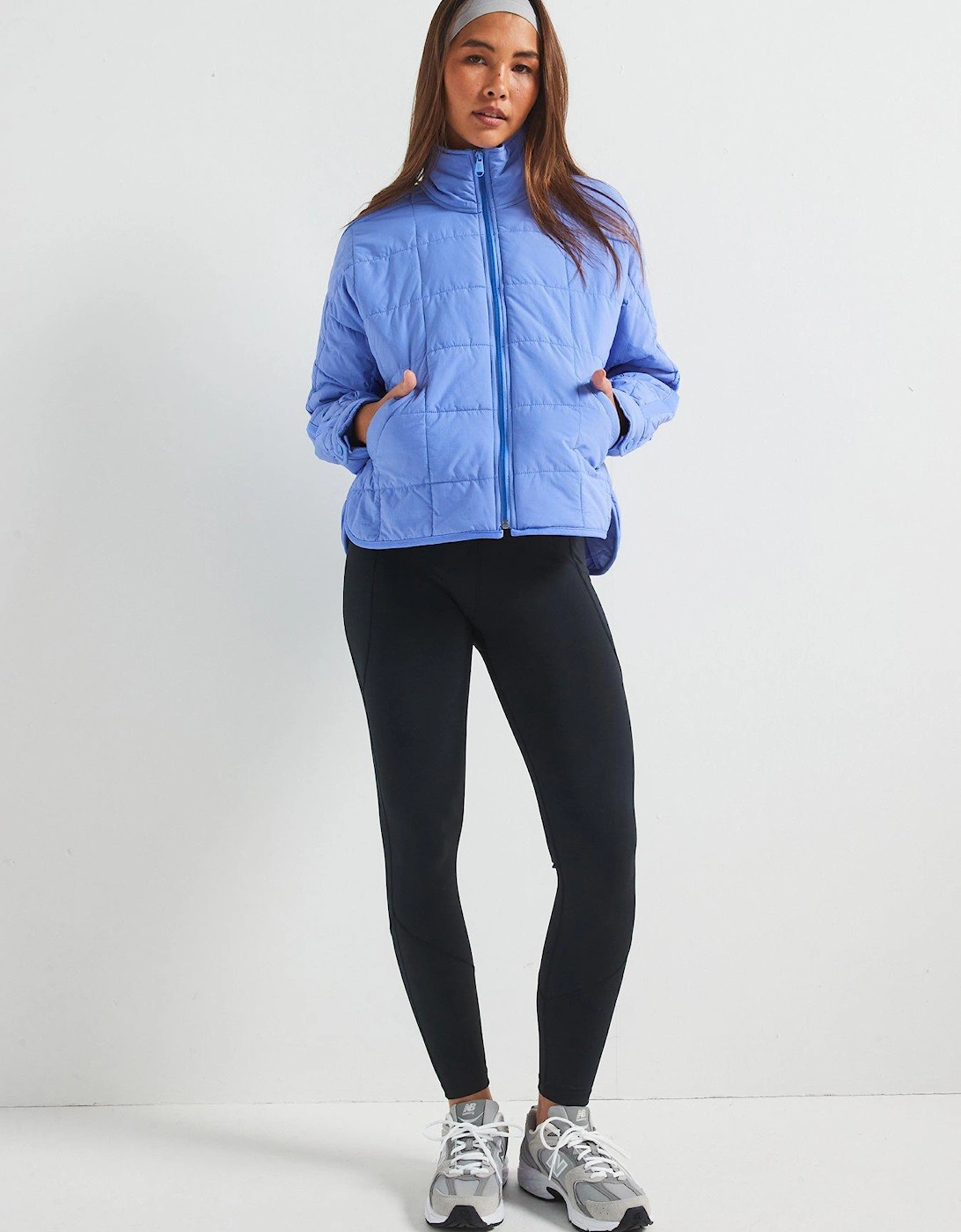 Womens Pippa Packable Puffer Jacket - Blueberry