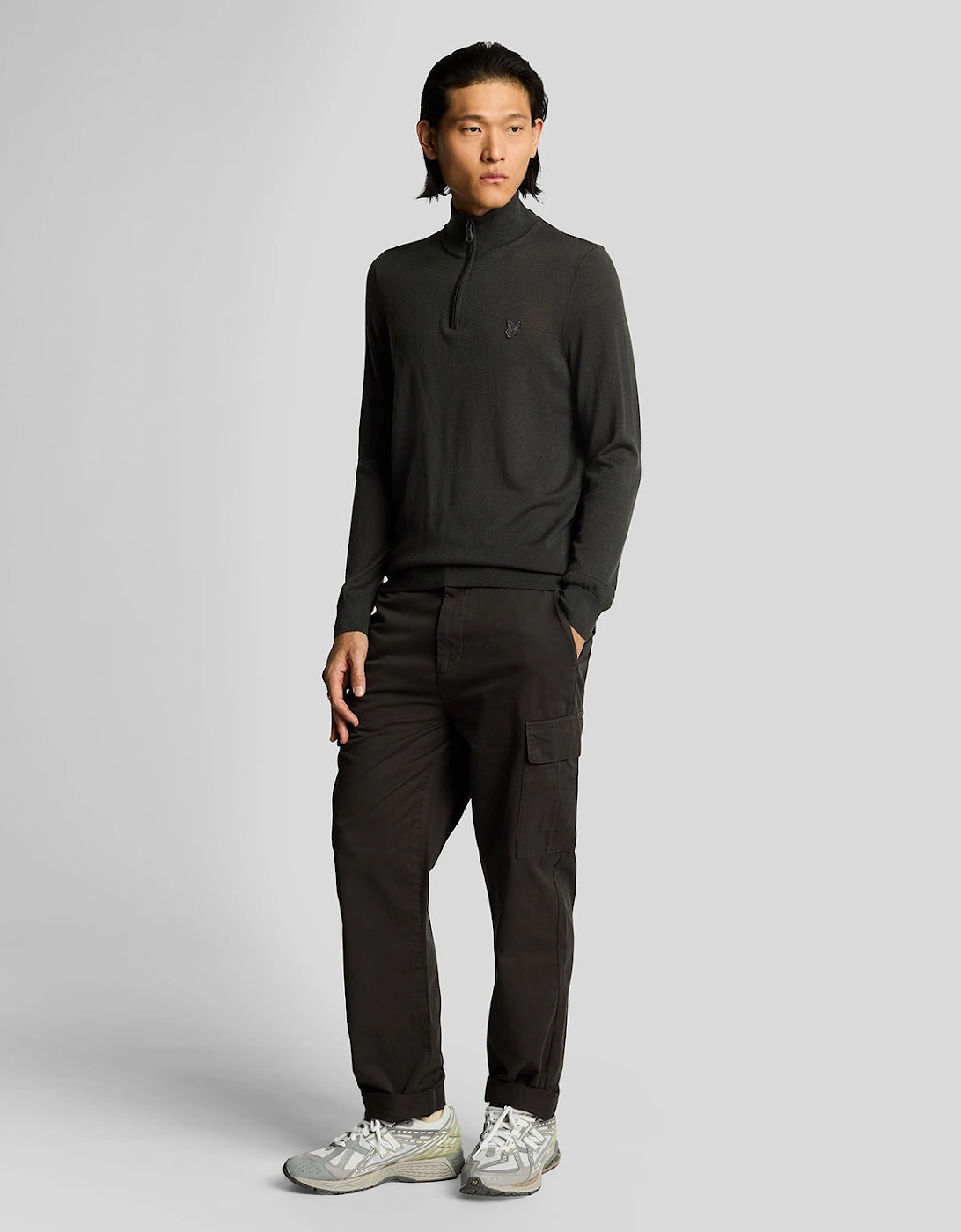 Lyle And Scott Men's Grey Cargo Pocket Trouser