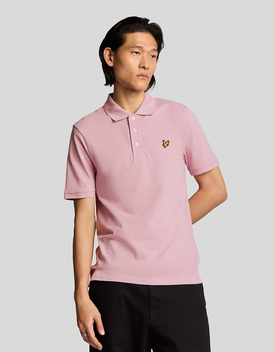 Lyle And Scott Men's Pink Plain Polo Shirt - : Regular/34 Xs