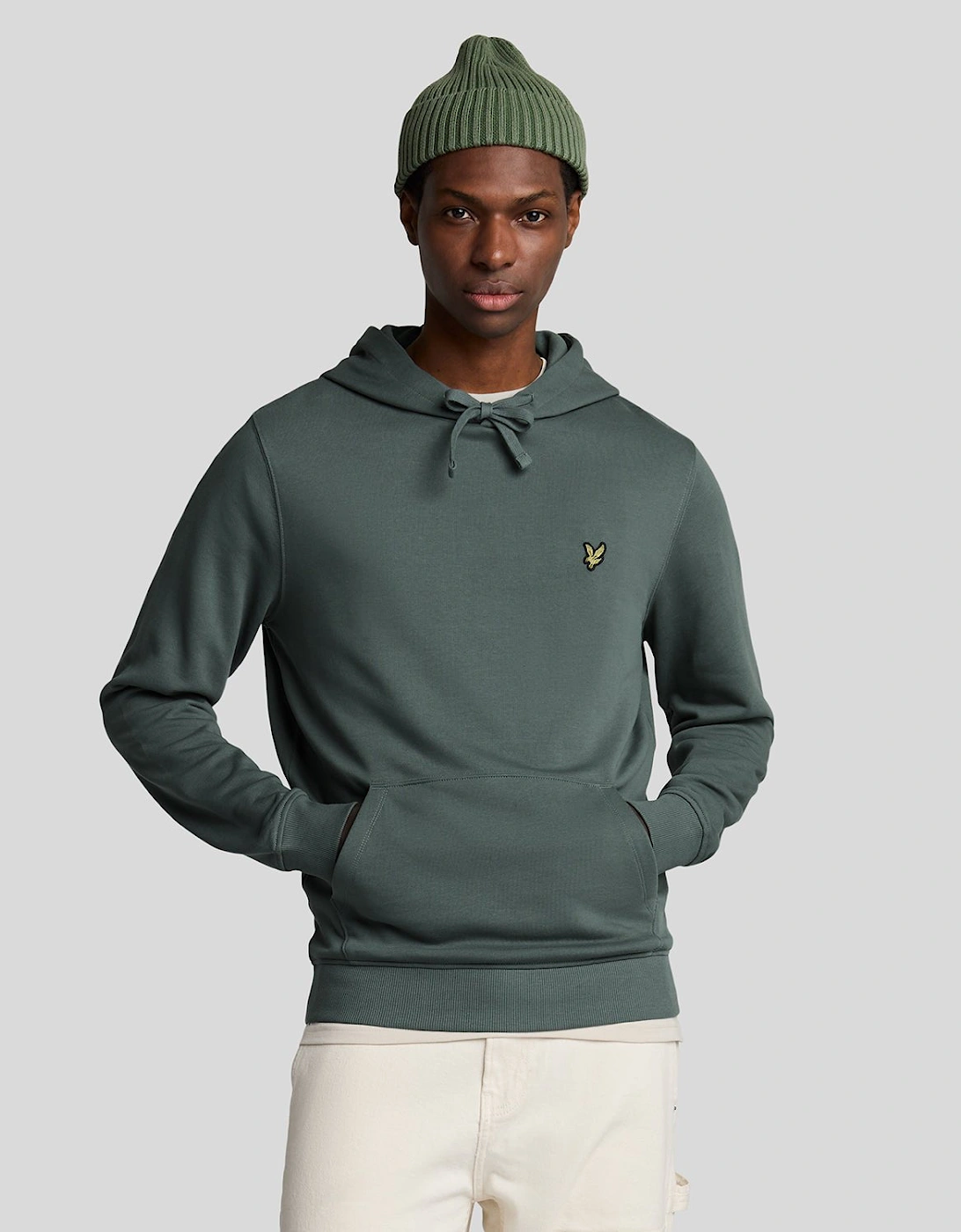 Lyle And Scott Men's Tan Pullover Hoodie - : Regular/36 S
