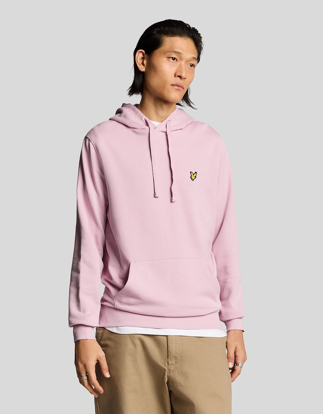 Lyle And Scott Men's Loopback Cotton Hoodie - Pink - Size: 40