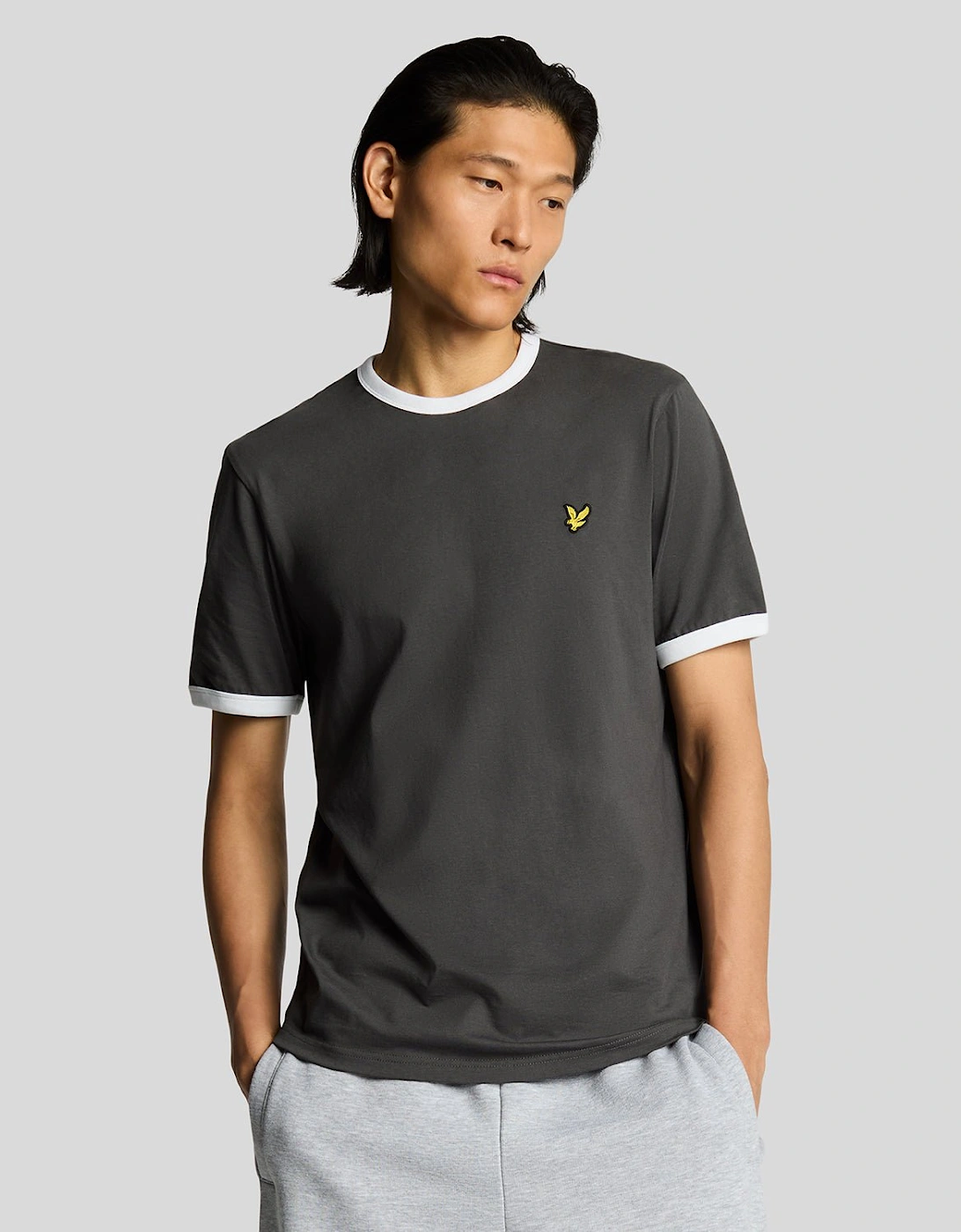 Lyle And Scott Men's Black Ringer T-Shirt - : 44/Regular Xxl