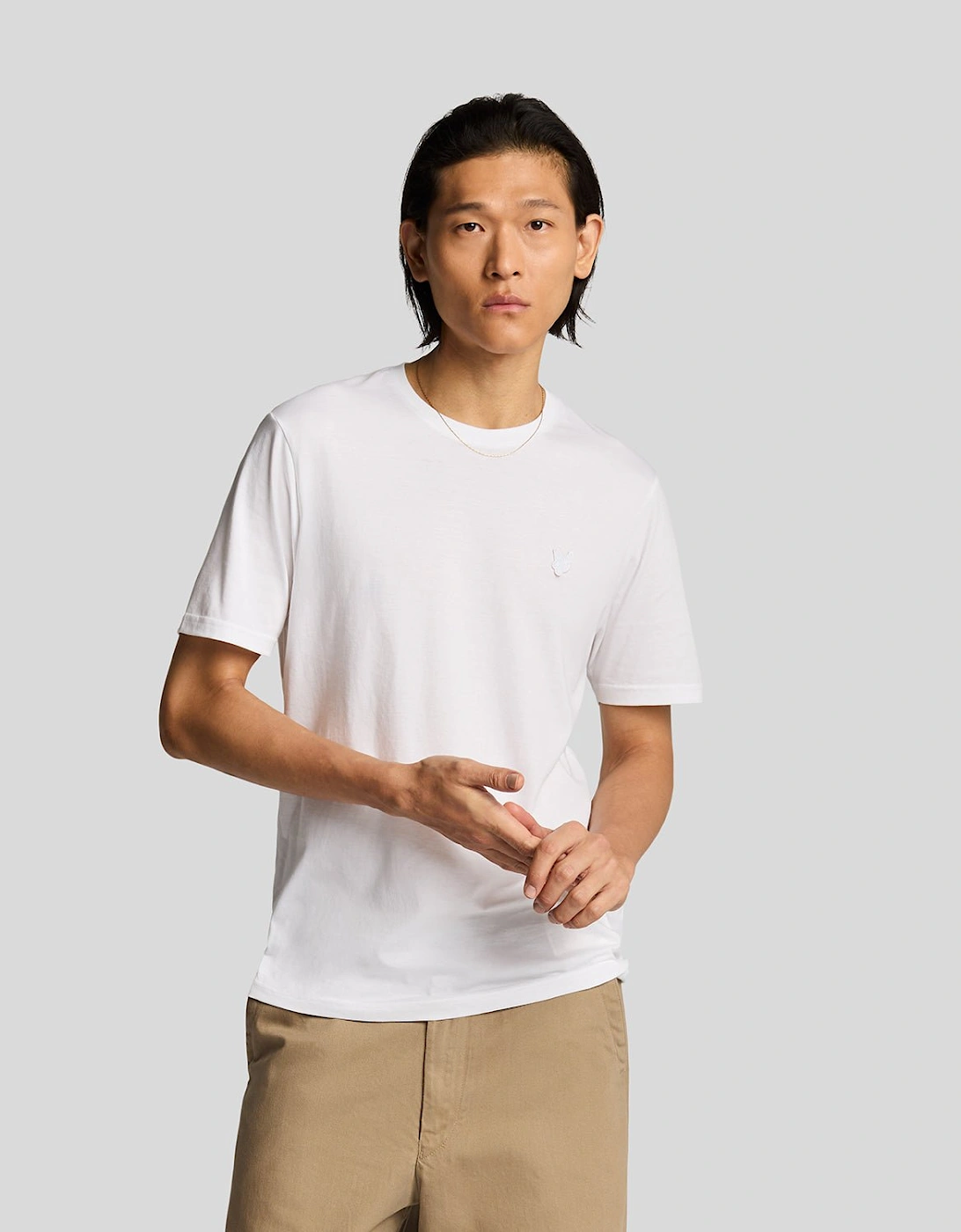 Lyle And Scott Men's White Superfine Cotton T-Shirt - : 40 L