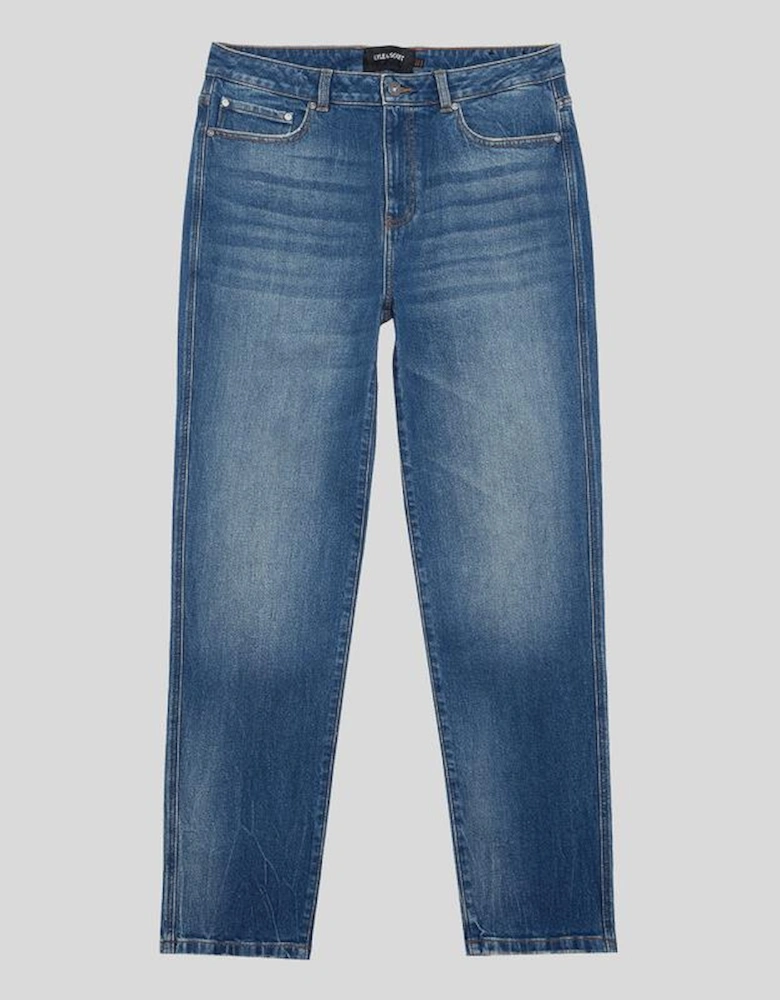 Tapered Denim Jeans