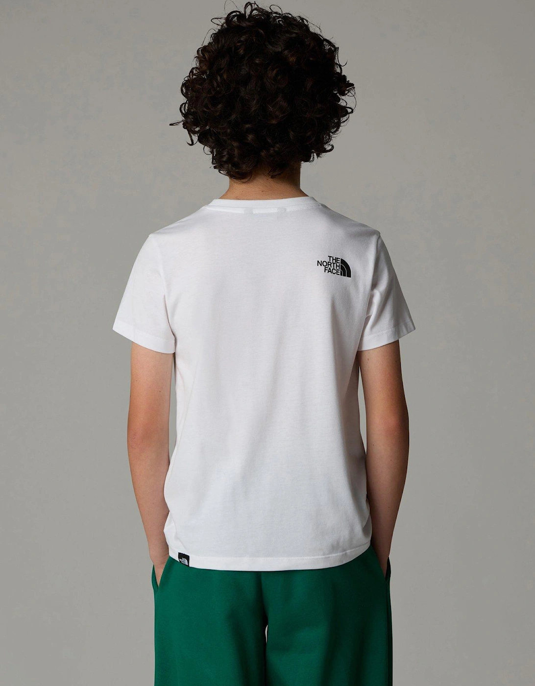 Juniors Short Sleeve Simple Dome T-Shirt - White