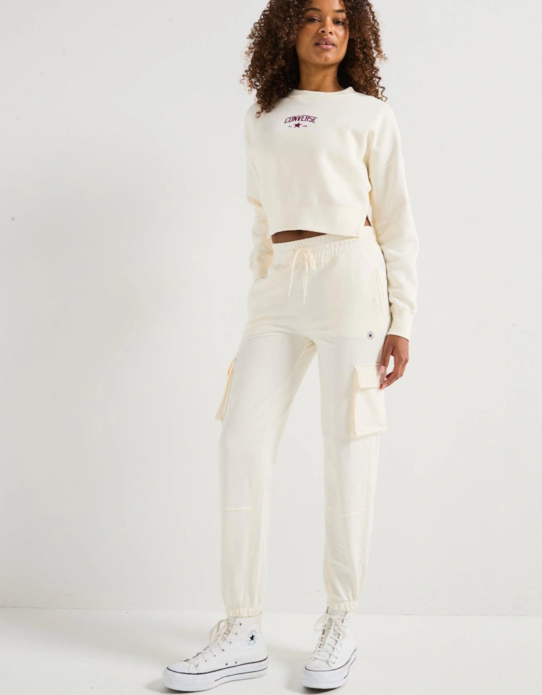 Womens Crew Sweat - White