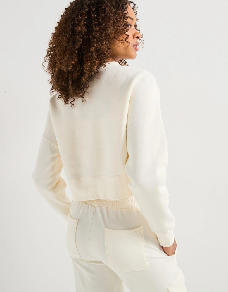 Womens Crew Sweat - White