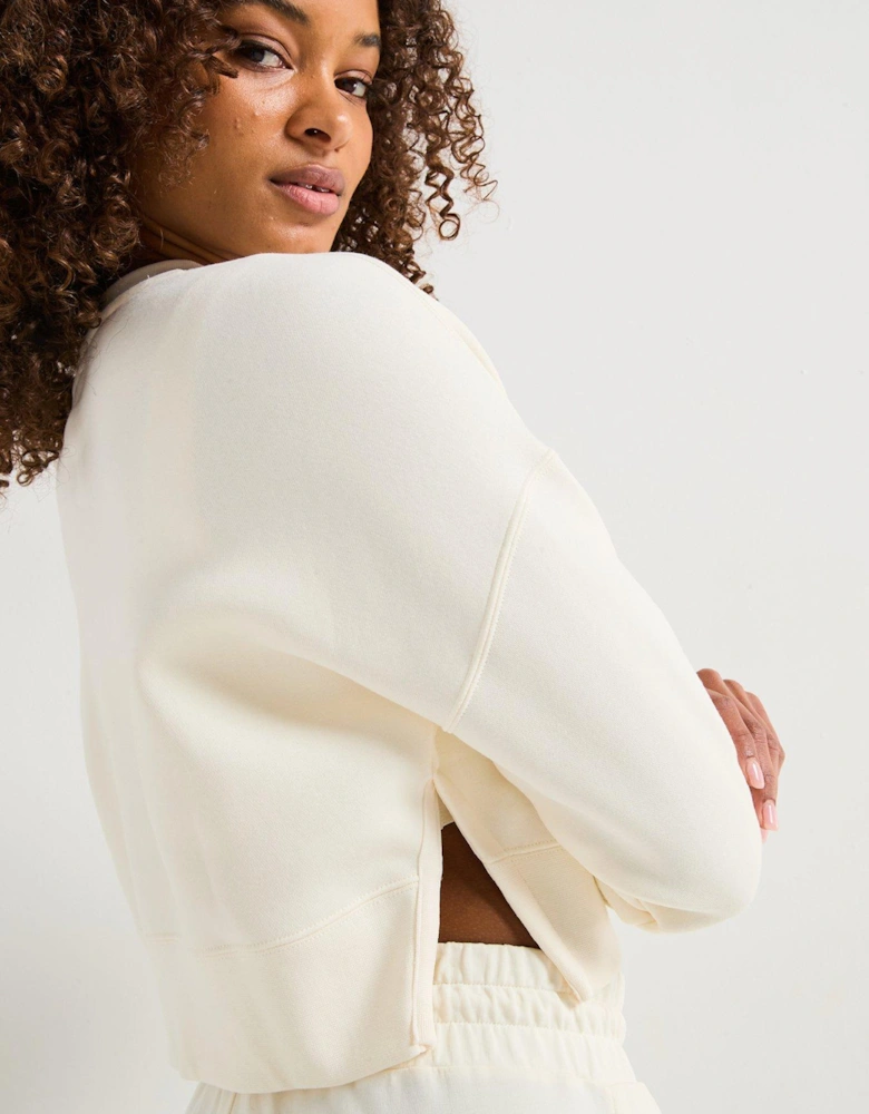Womens Crew Sweat - White