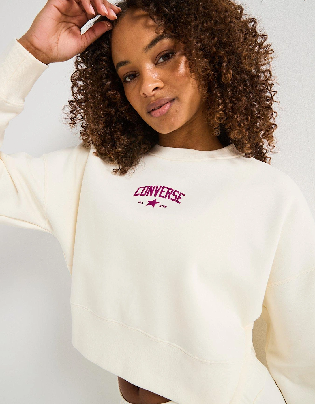 Womens Crew Sweat - White