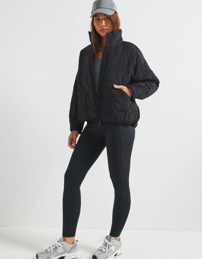 Womens Pippa Packable Puffer Jacket - Black
