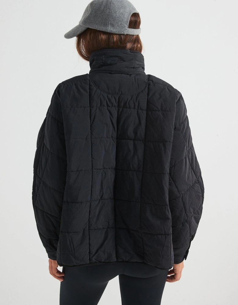 Womens Pippa Packable Puffer Jacket - Black