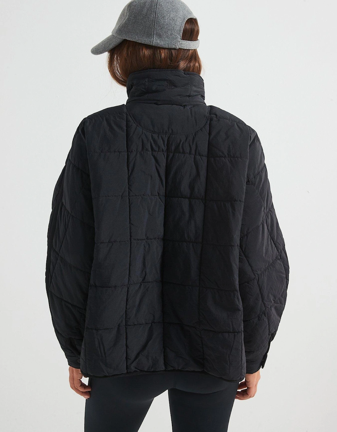 Womens Pippa Packable Puffer Jacket - Black