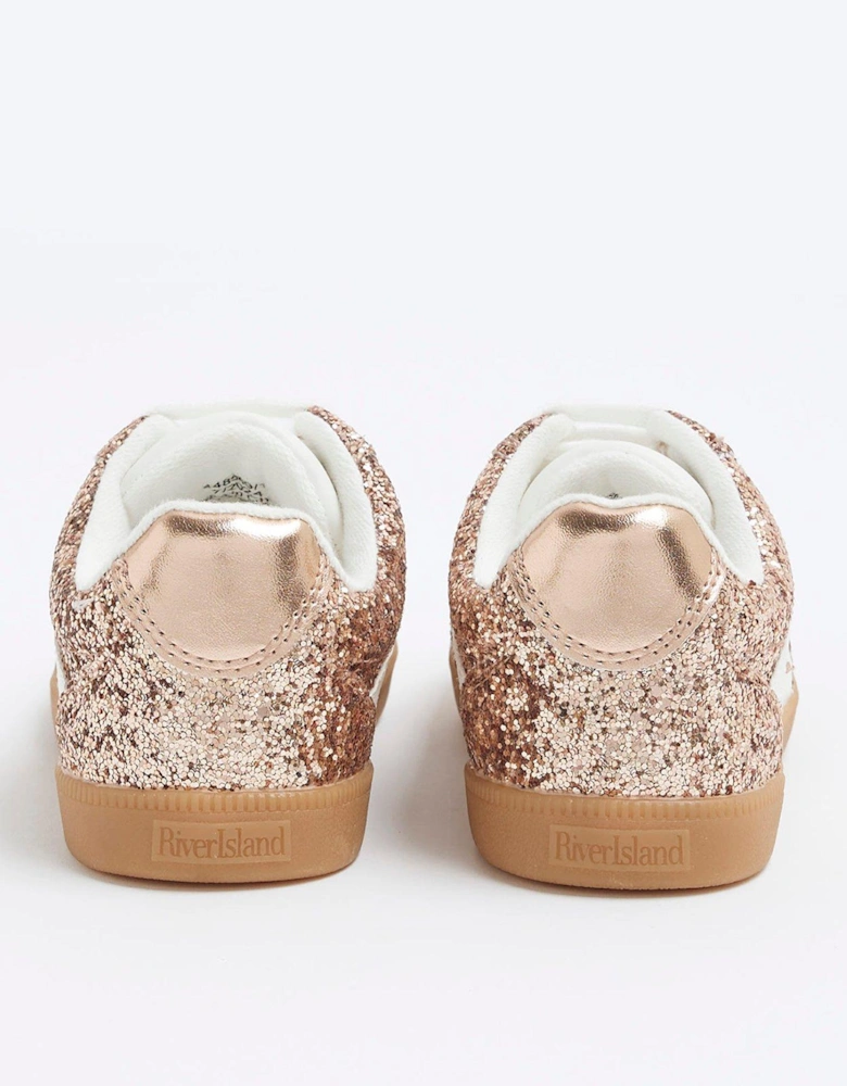 Girls Glitter Trainers - Pink