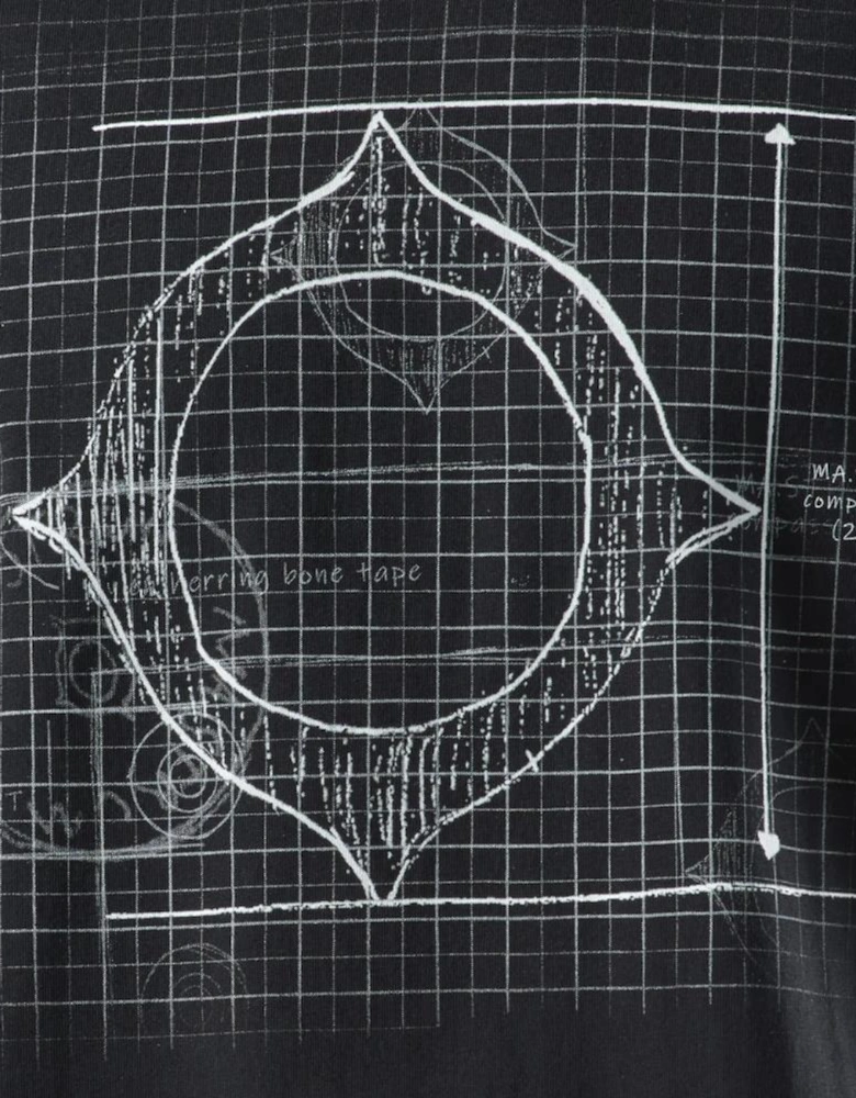 Compass Blueprint Tee - Black