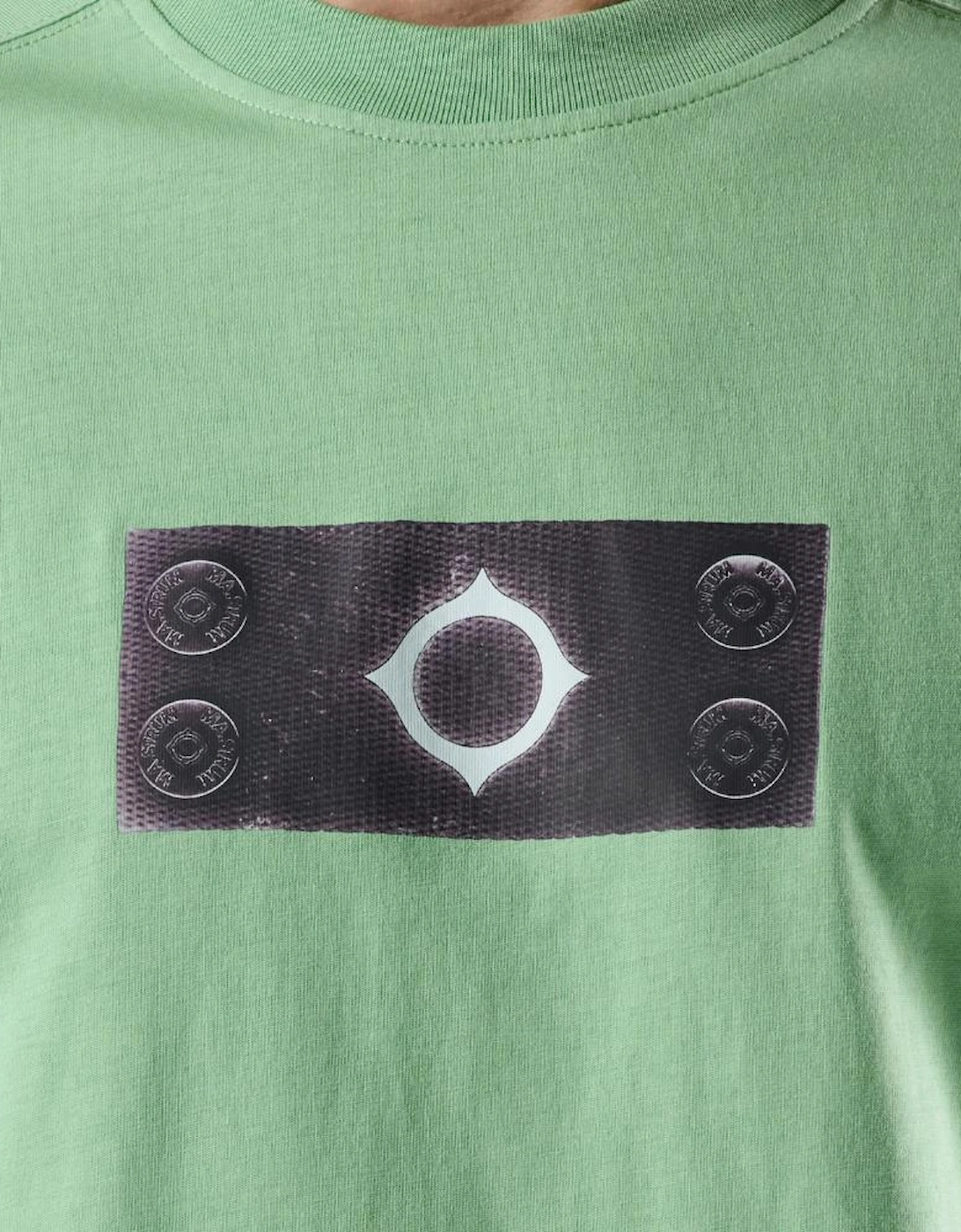 Trompe L'oeil Badge Tee - Feldspar