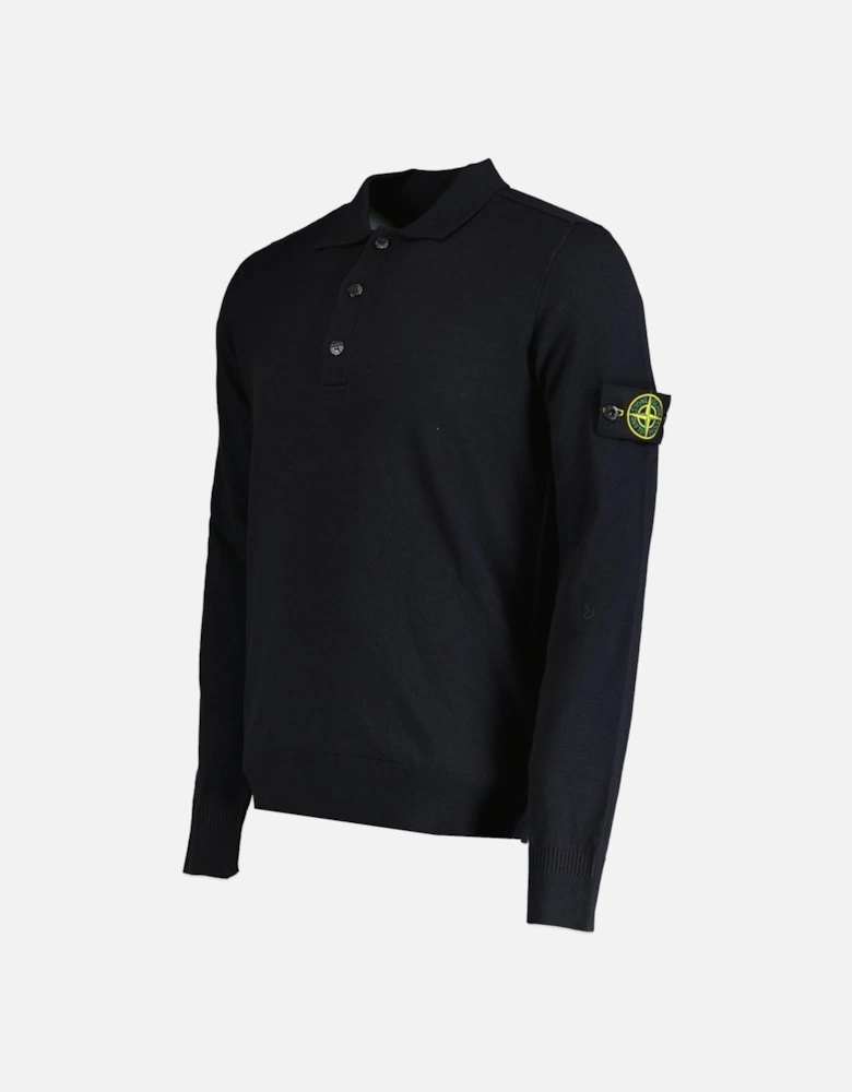 Wool Polo-Shirt Black