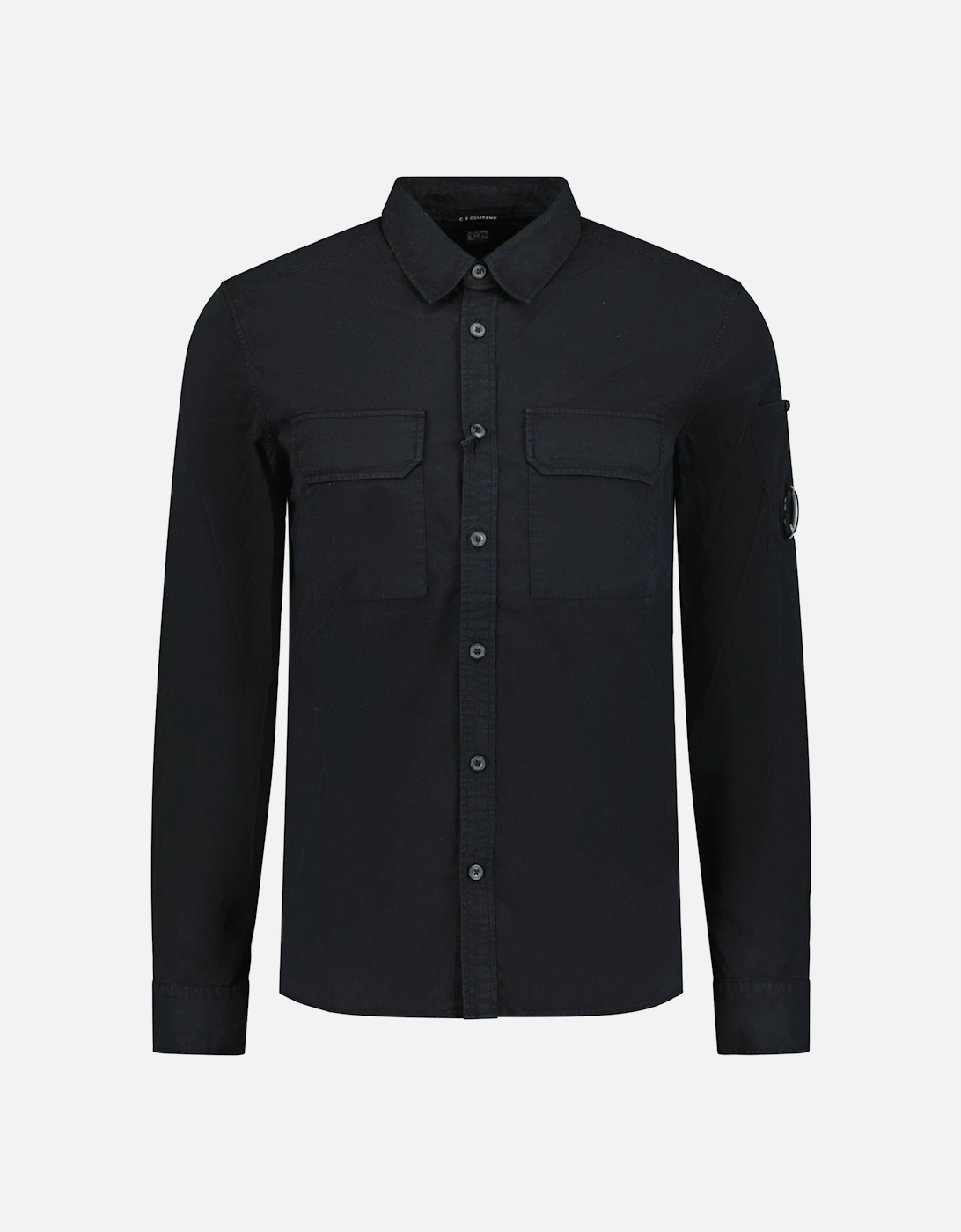 Button Up Lens Overshirt Black, 4 of 3