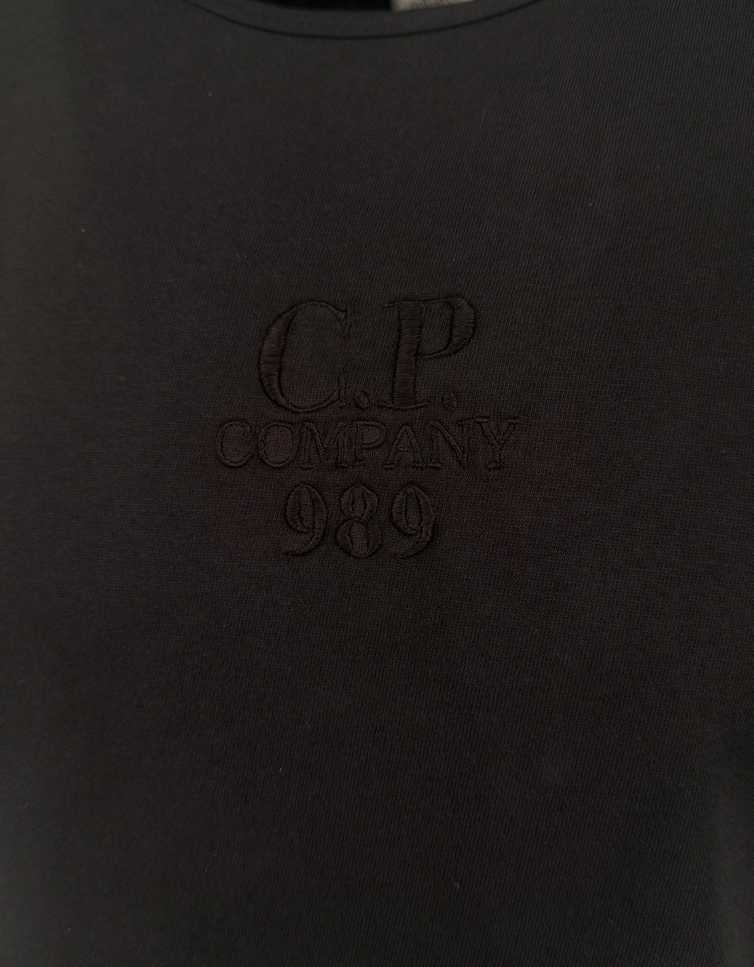 Black 20/1 Jersey Boxy Logo T-Shirt