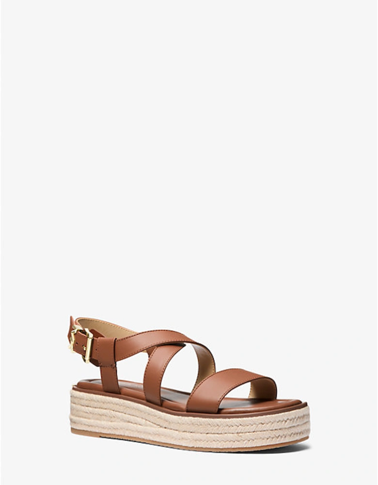 Lynn Leather Platform Espadrille Sandal