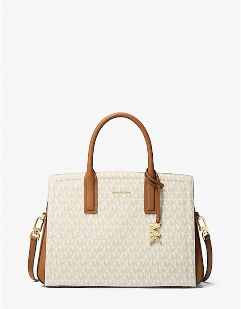 Laila Medium Signature Logo Satchel